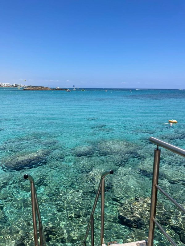 Fig Tree Bay crystal clear turquoise water Cyprus — taken by Alex