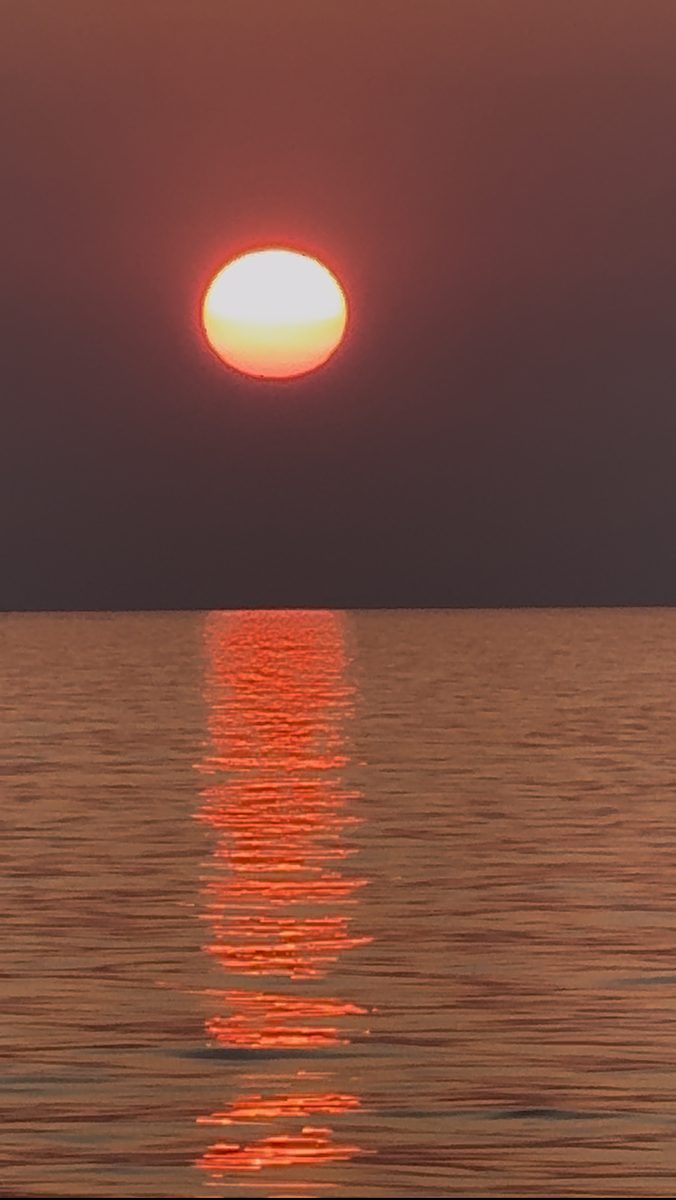 Sunrise at sea during Ayia Napa fishing trip
