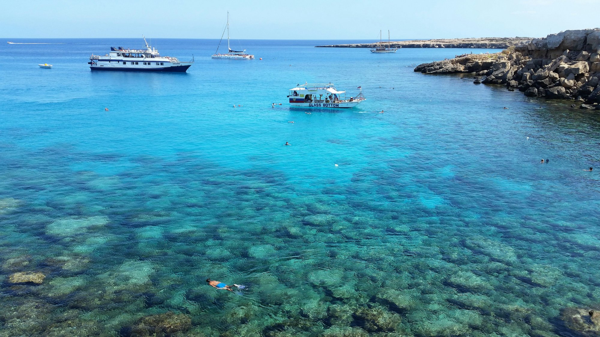 Cape Greco sea caves Ayia Napa Cyprus