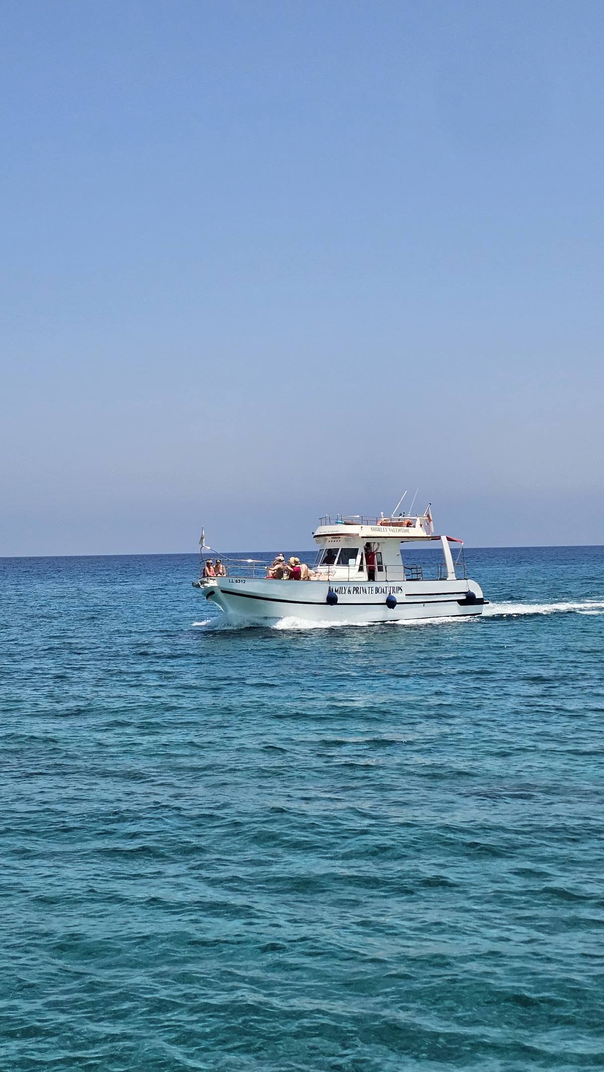 Shirley Valentine boat open sea Protaras Cyprus